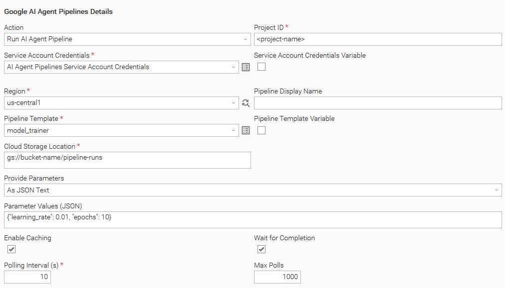 Configuration screenshot