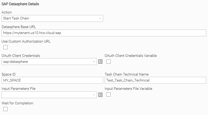 Configuration screenshot - fire-and-forget