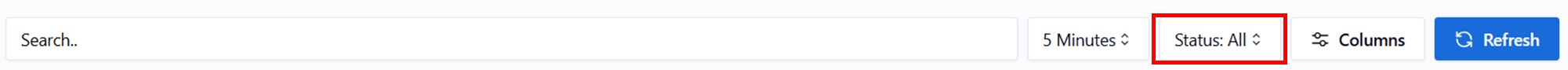 Status filter