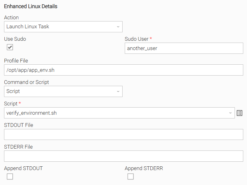 Configuration screenshot
