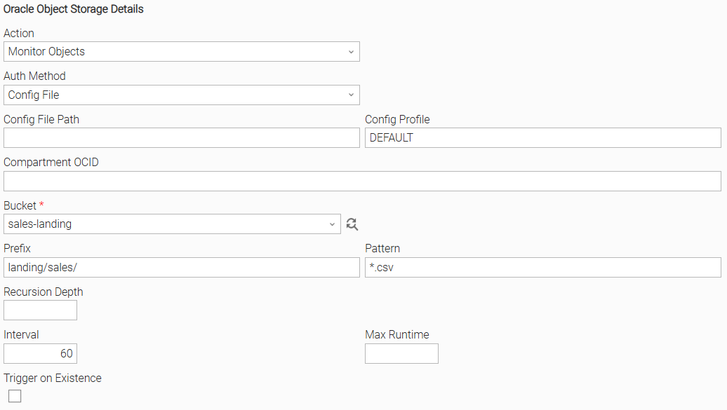 Configuration screenshot
